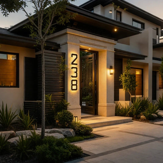 Solar House Number Light