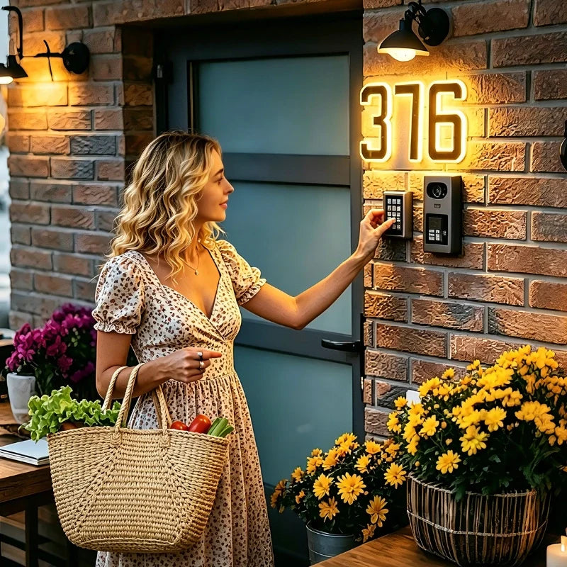 Solar House Number Light