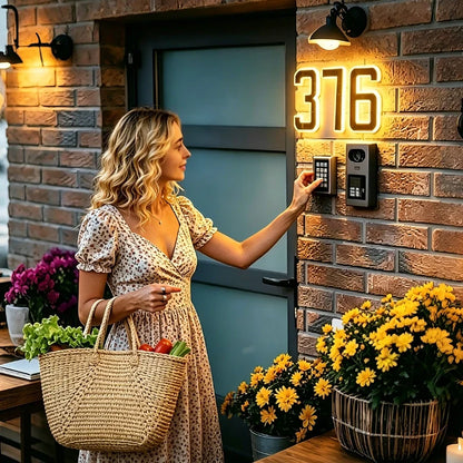 Solar House Number Light