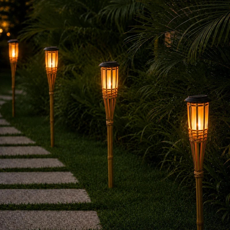 BambooFlame™ Solar Torch