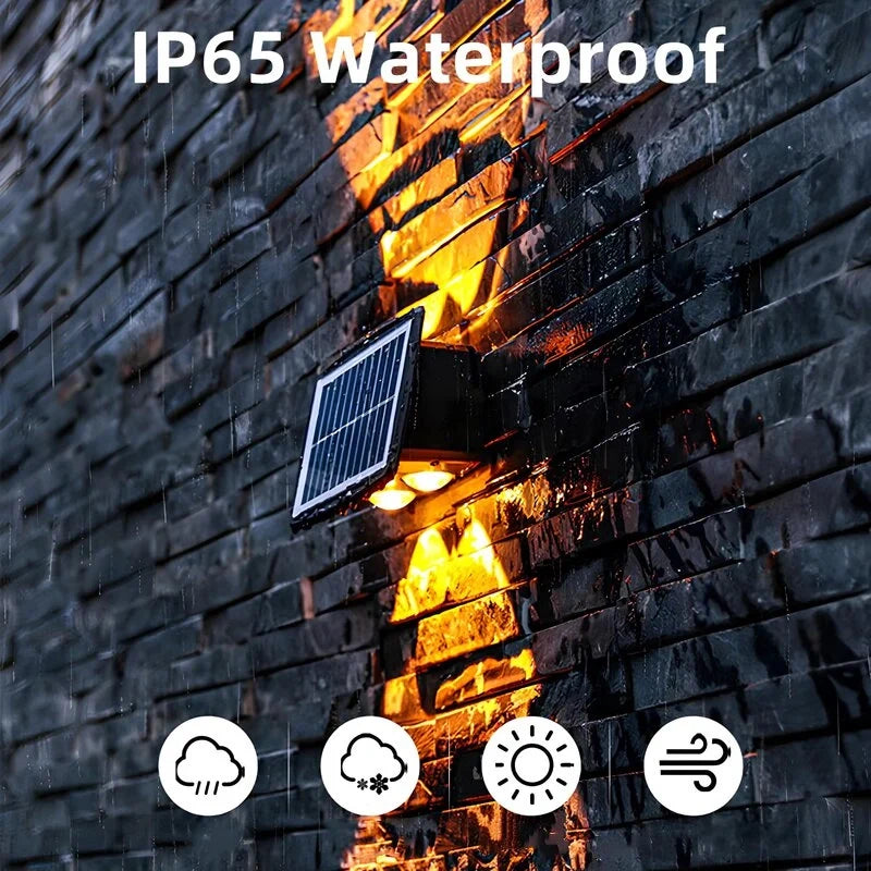 Solar Powered Wall Sconce